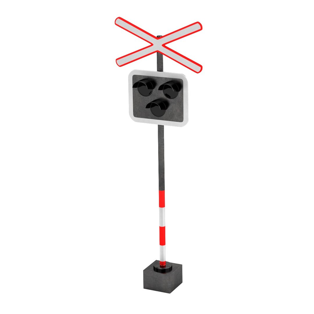 rail signs 3d model