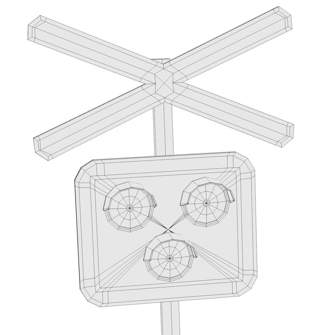 rail signs 3d model