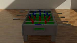 3D model soccer table