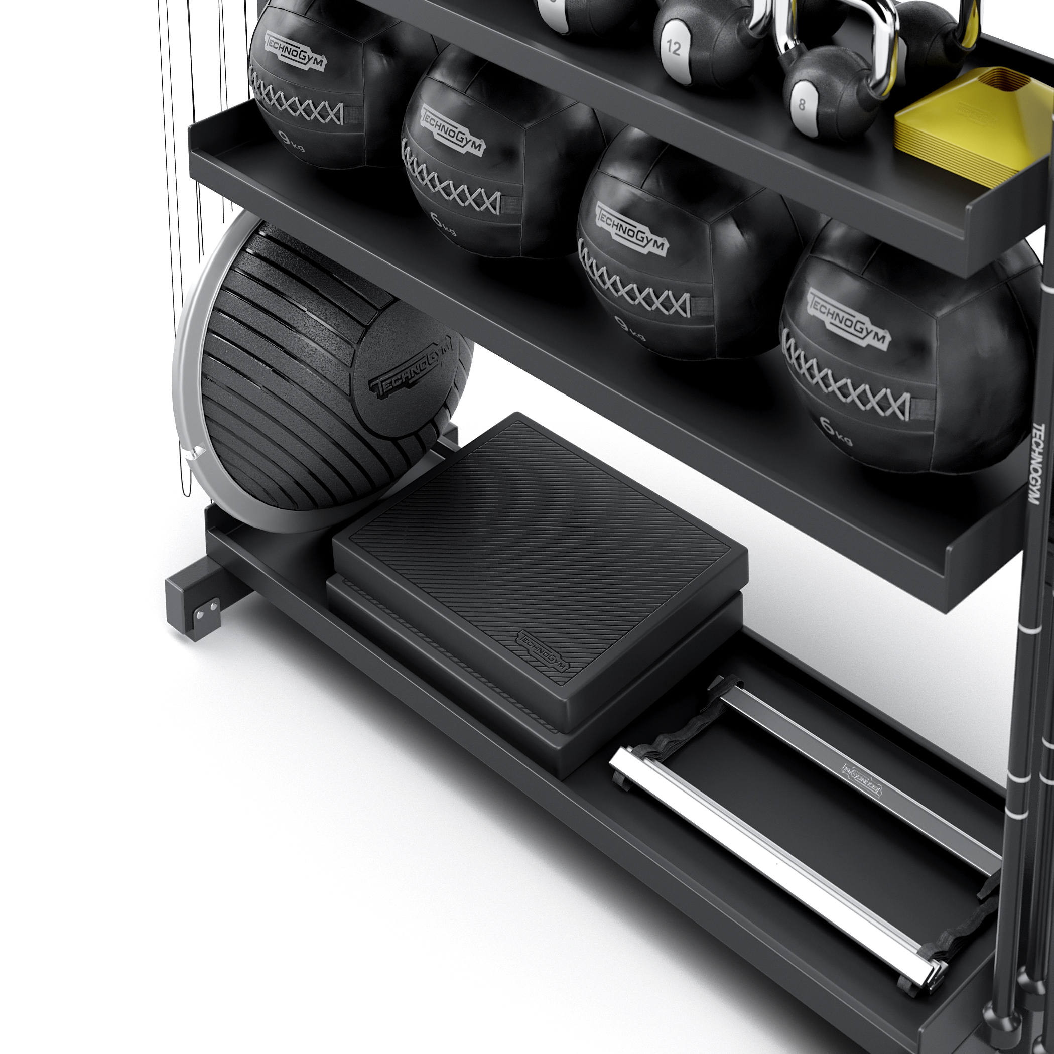 Conjunto de fitness Technogym SKILLTOOLS Kit Modelo 3D TurboSquid 1701178