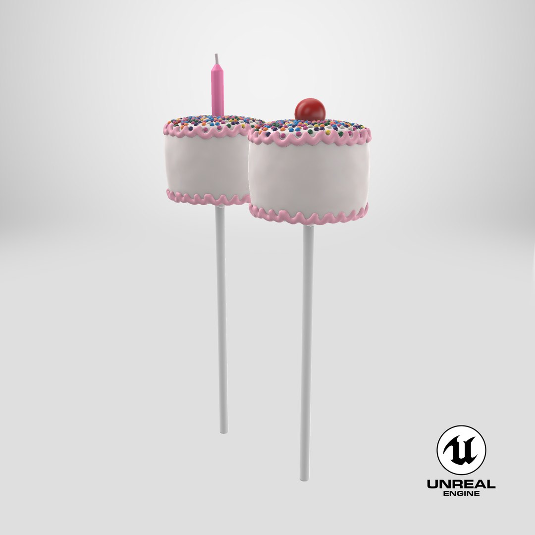 Mini Cake Pop model https://p.turbosquid.com/ts-thumb/uc/NPMm5V/Rm/stemcell_unreal_render/png/1712011408/1920x1080/fit_q87/be258e2bf629b5803013d34caa8464042055b93c/stemcell_unreal_render.jpg