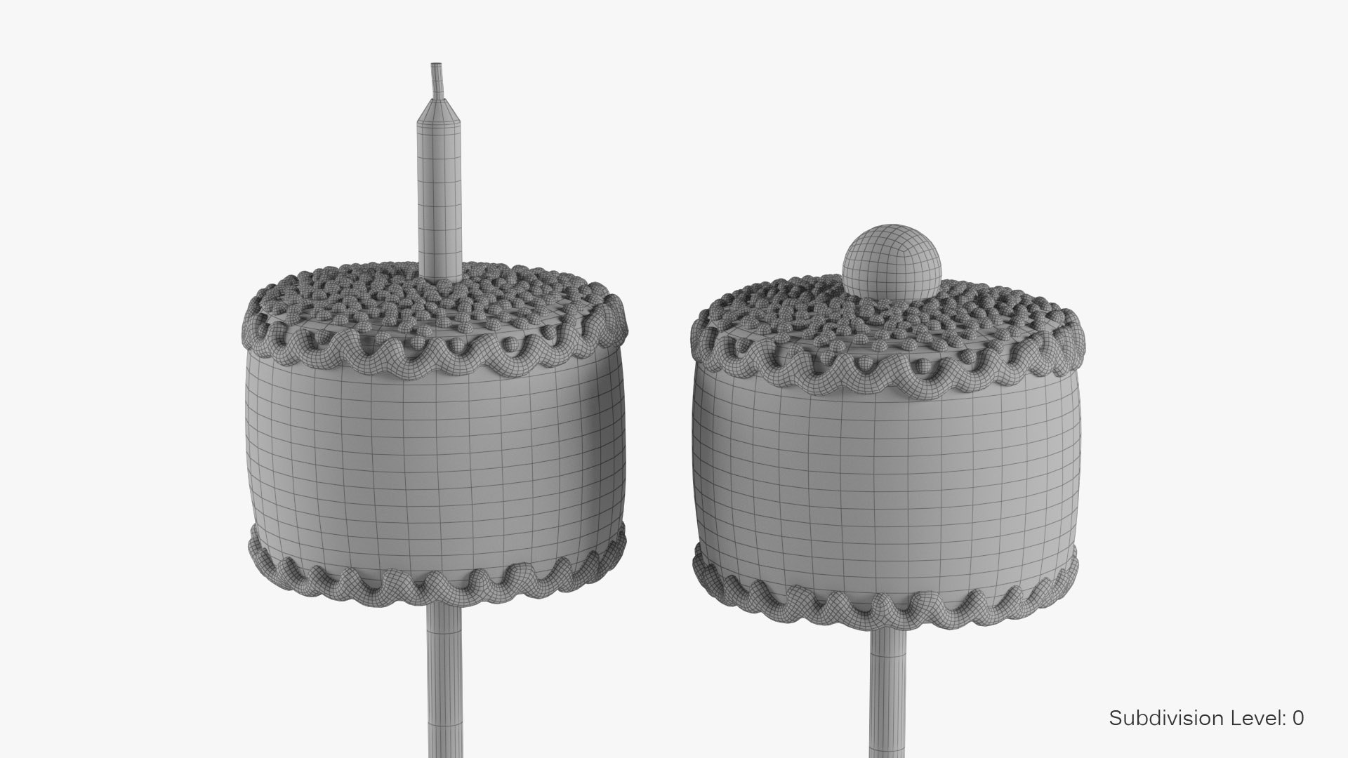Mini Cake Pop model https://p.turbosquid.com/ts-thumb/uc/NPMm5V/jA/wire01/jpg/1706398296/1920x1080/fit_q87/aa0cf5a9416d32cd70d5066fab992878259b04f6/wire01.jpg