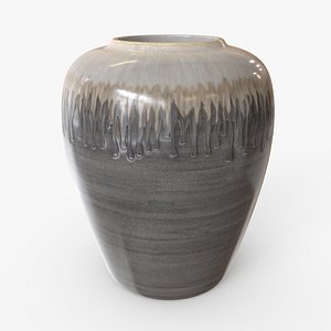 3D Vase Ceramic Melting Paint S