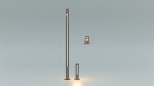 laos Street Light Concept 3D model