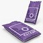 3D Mockup Agricultural Product Bag Violet model