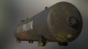 3D model Industrial Bitumen Emulsion Storage Tank