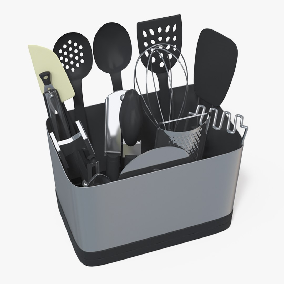14 Pcs Cooking Kitchen Utensils Set 3D model preview