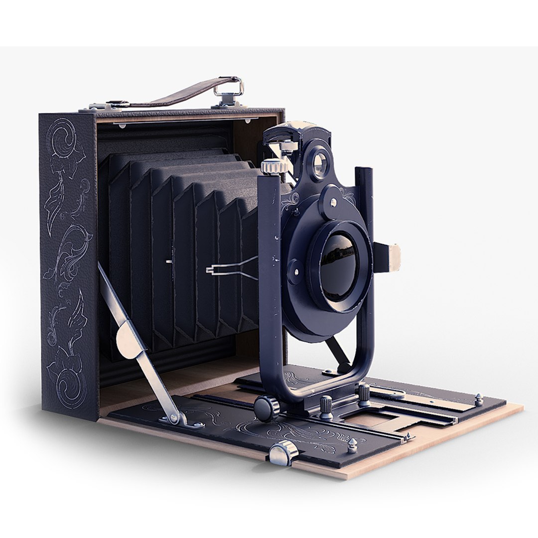 old folding camera
