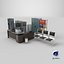 Office Props Collection Single Mat All PBR Unity UE Textures