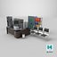 Office Props Collection Single Mat All PBR Unity UE Textures