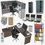 Office Props Collection Single Mat All PBR Unity UE Textures