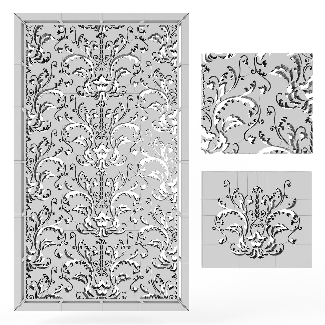 decorative laser cutting pattern 3d model