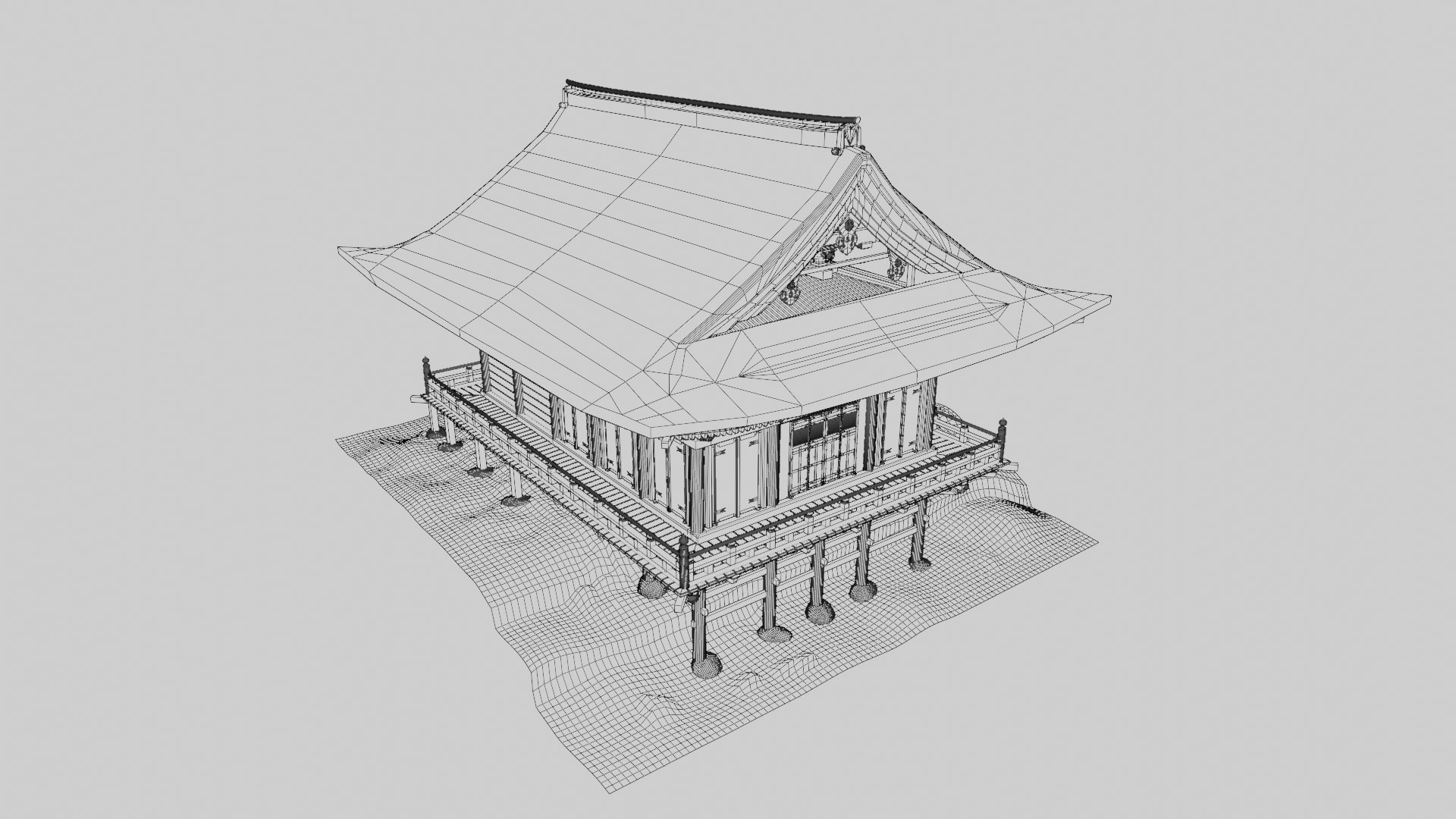 3D Nyoido temple in Japan https://p.turbosquid.com/ts-thumb/uc/d5HBRD/7T/wireframe01/png/1692850388/1920x1080/fit_q87/9c0c1c839ee38699e374971e4e9fe46f9ee1564f/wireframe01.jpg