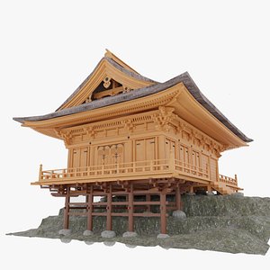 3D Nyoido temple in Japan