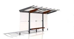 3d mmcite regio 300 bus shelter model