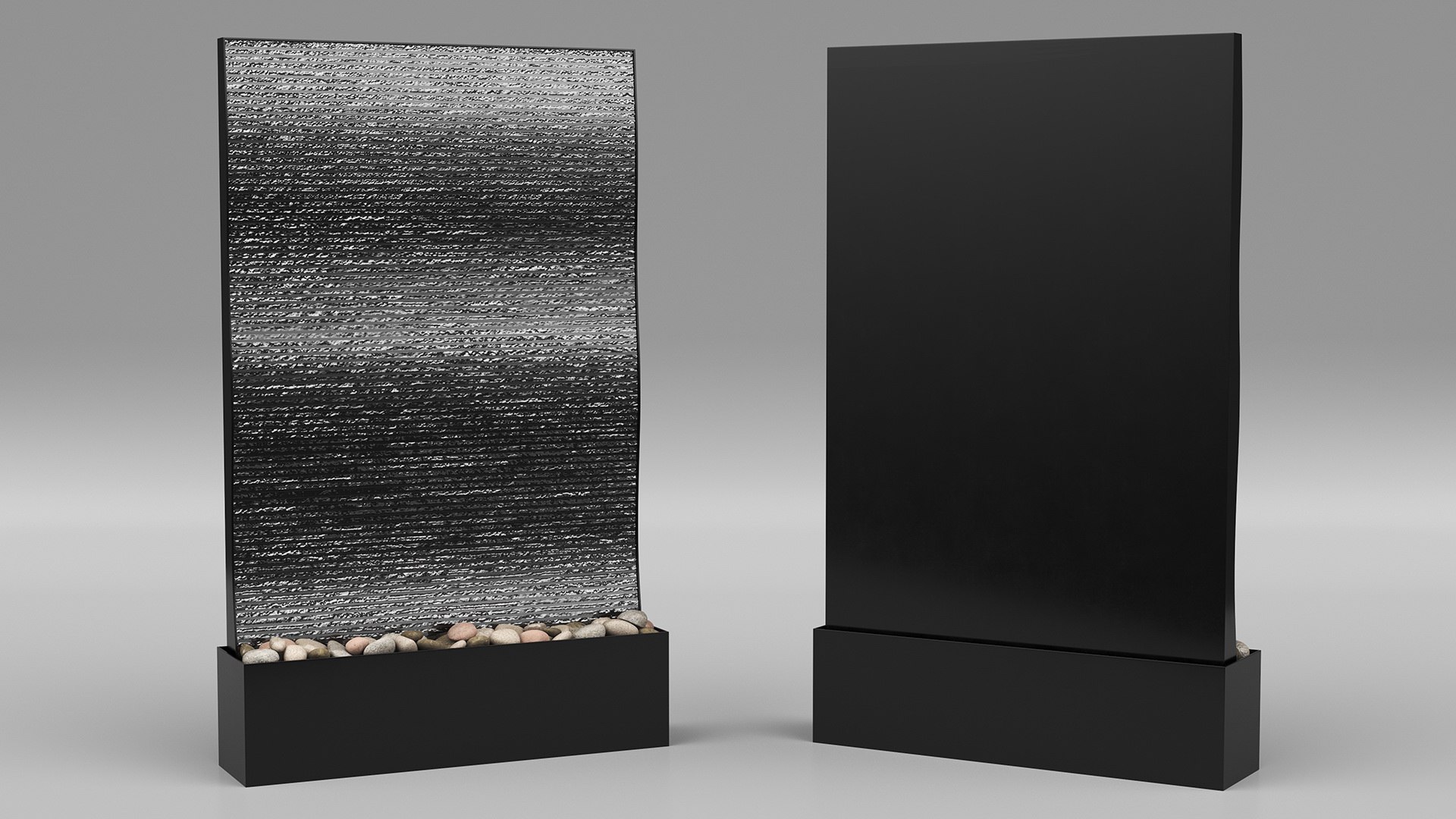 3D Modern Wall Fountain With Water - TurboSquid 2105585