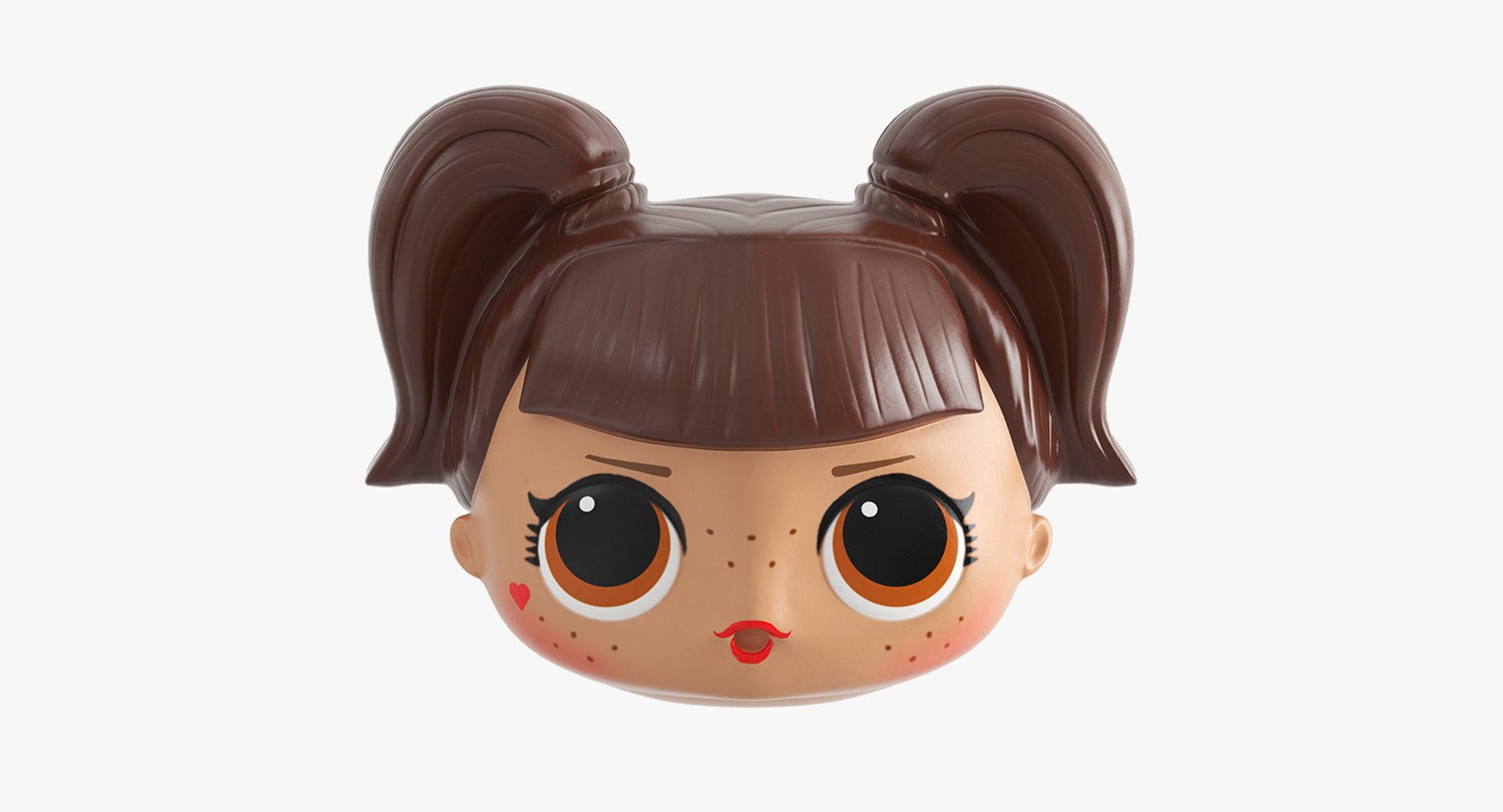 Doll Head 3D model preview