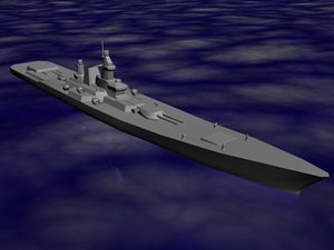 battlecruiser 3d max