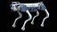 Perro robot con rigging X30 Deep Robotics Jueying PBR básico
