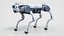 Perro robot con rigging X30 Deep Robotics Jueying PBR básico