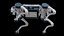 Perro robot con rigging X30 Deep Robotics Jueying PBR básico