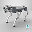 Perro robot con rigging X30 Deep Robotics Jueying PBR básico