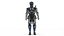 Futuristic Battle Robot 3D Model Rigged Game Ready