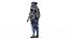 Futuristic Battle Robot 3D Model Rigged Game Ready