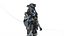 Futuristic Battle Robot 3D Model Rigged Game Ready