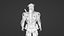Futuristic Battle Robot 3D Model Rigged Game Ready
