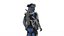 Futuristic Battle Robot 3D Model Rigged Game Ready