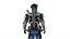 Futuristic Battle Robot 3D Model Rigged Game Ready