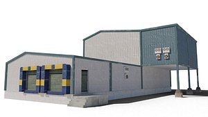 3D model Nuclear Power Plant Warehouse