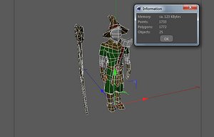 3d model human wizard