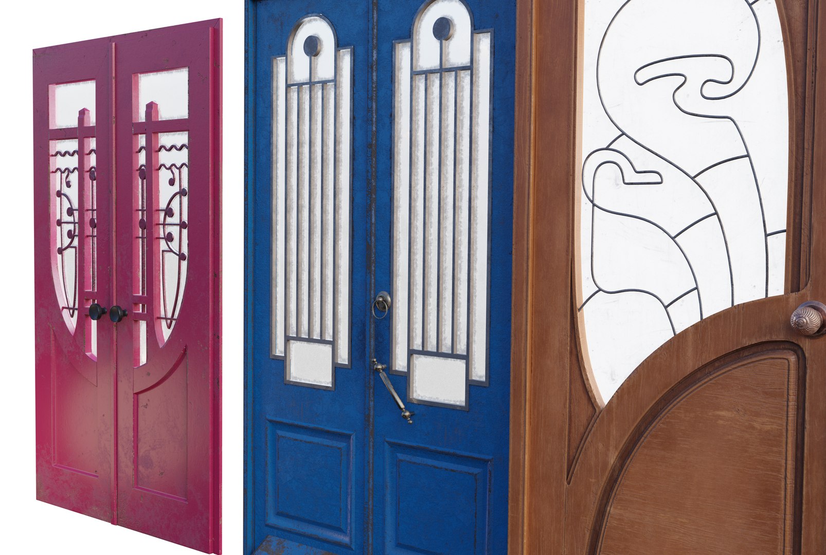 Old Doors pack Low-poly 3D model https://p.turbosquid.com/ts-thumb/uc/v3s2aD/yw/2/png/1704386388/1920x1080/fit_q87/2f0243893d7b7b55a997b8546a6947c7ed6684e0/2.jpg