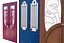 Old Doors pack Low-poly