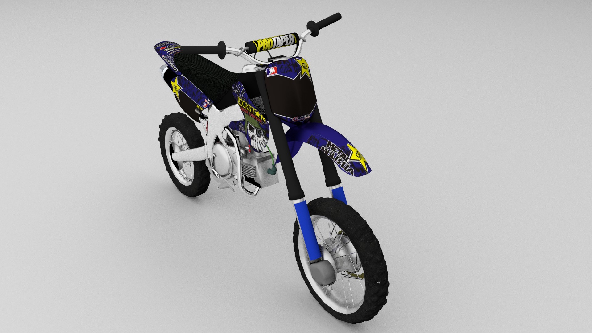 Black Rockstar Moto Cross para GTA San Andreas