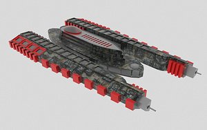 3D Es-1000 Spaceship