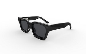 3D Square Frame Sunglasses model