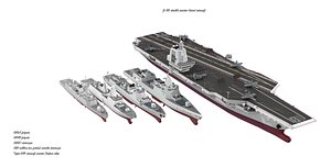 China  003 Fujian aircraft carrier  destroyer frigate package