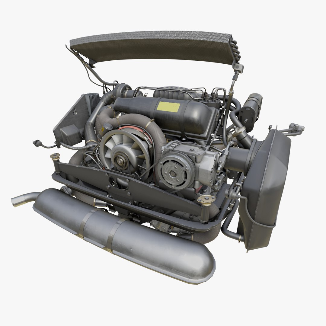 Porsche 911 SC Engine With 915 Gearbox 3D Model TurboSquid 2012844