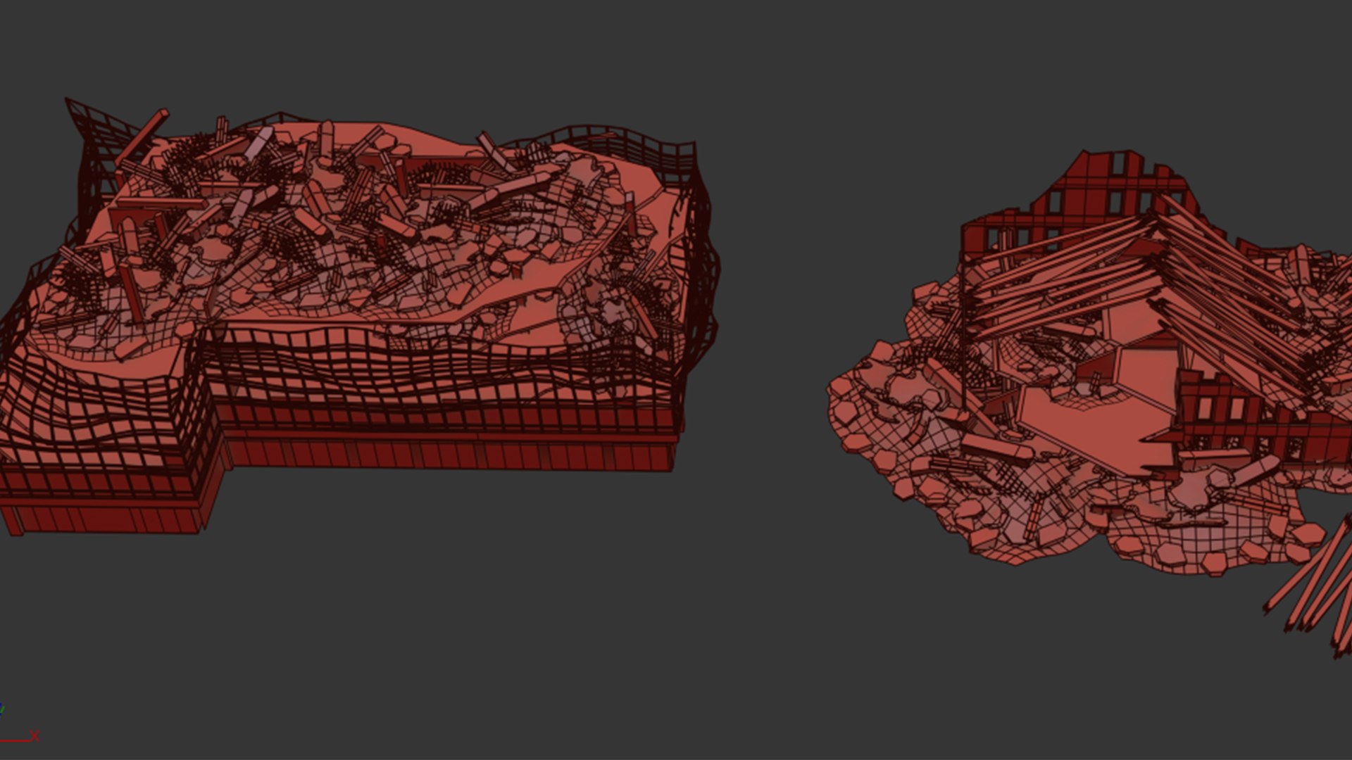 Destroyed Building 3D - TurboSquid 2162561