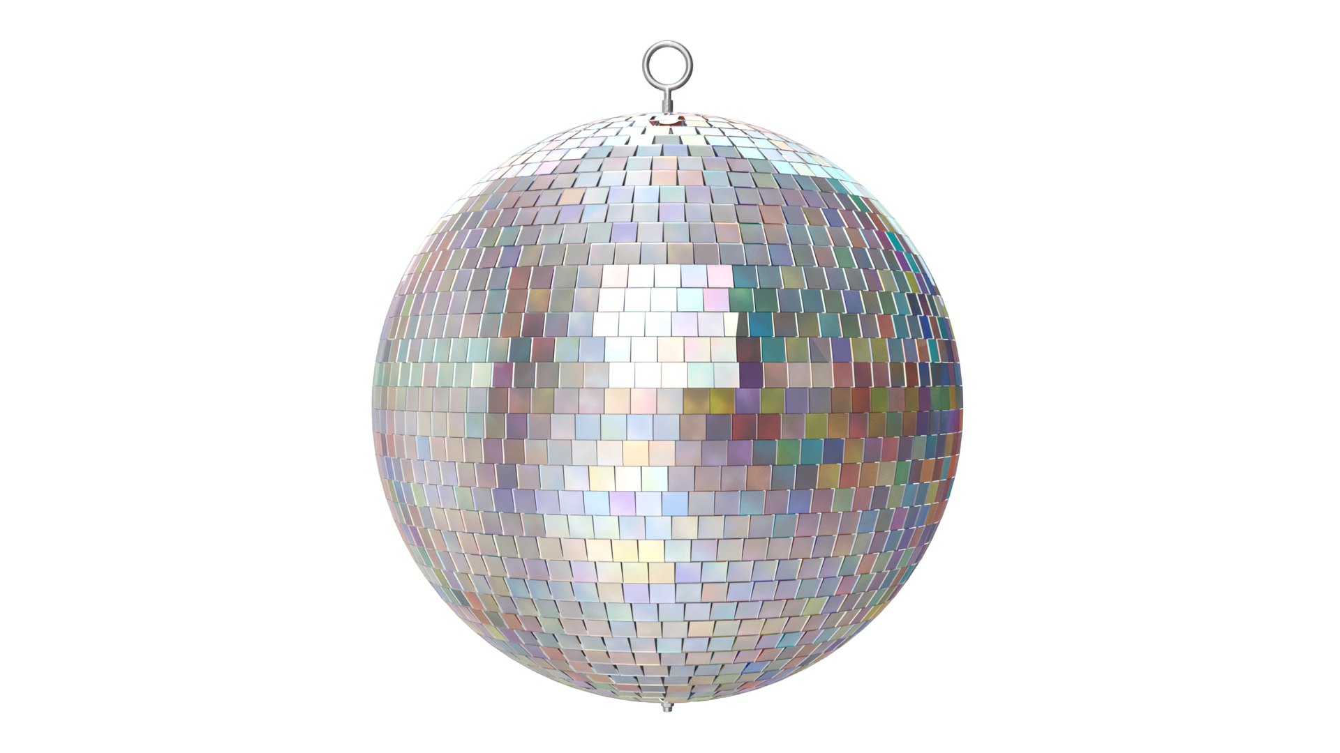Rainbow Disco Balls Collection 3D model preview