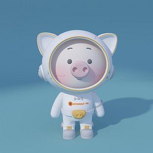 Pop Mart-Space Pig 3D model