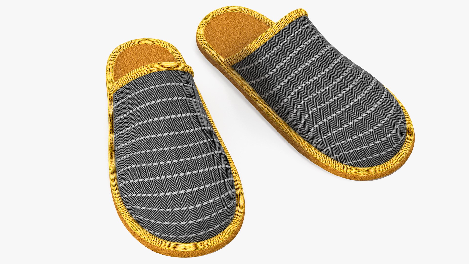 Home Slippers 3D model preview