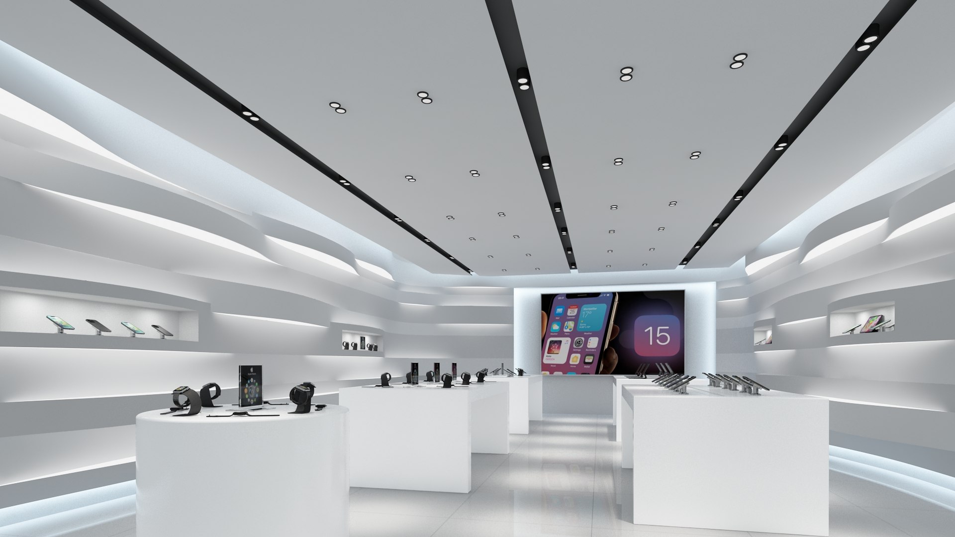 Apple Store Interior 06 model - TurboSquid 2182791