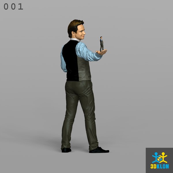 scan male vest 3D