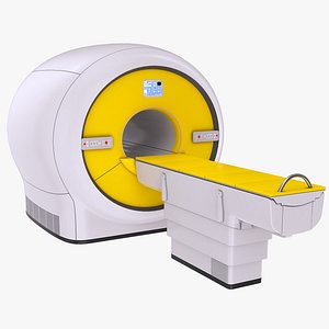 MRI Machine - Yellow 3D model