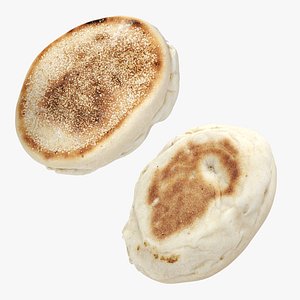 3D English Muffins model