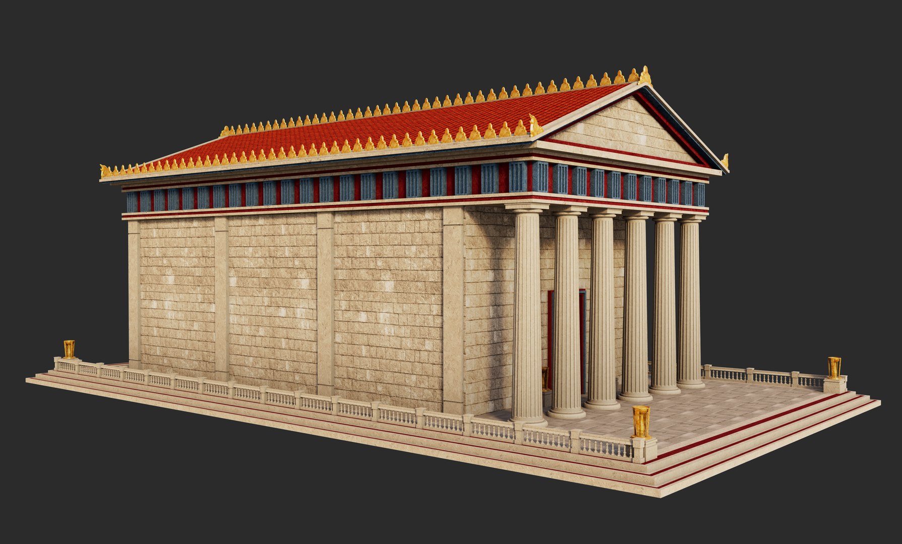 Classic Greek Temple model https://p.turbosquid.com/ts-thumb/ud/NTJ5rl/CJ/building2/jpg/1764349711/1920x1080/fit_q87/3819fc607c7444f3c7304bb9bca2e91c33deff19/building2.jpg